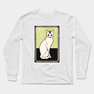 Sitting cat (1917) by Julie de Graag Long Sleeve T-Shirt